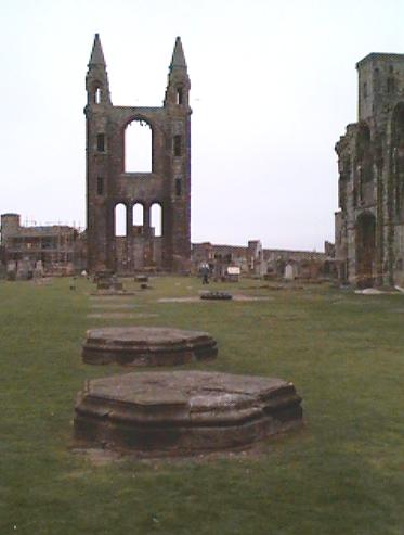 The ruins of the abbey of St. Andrews